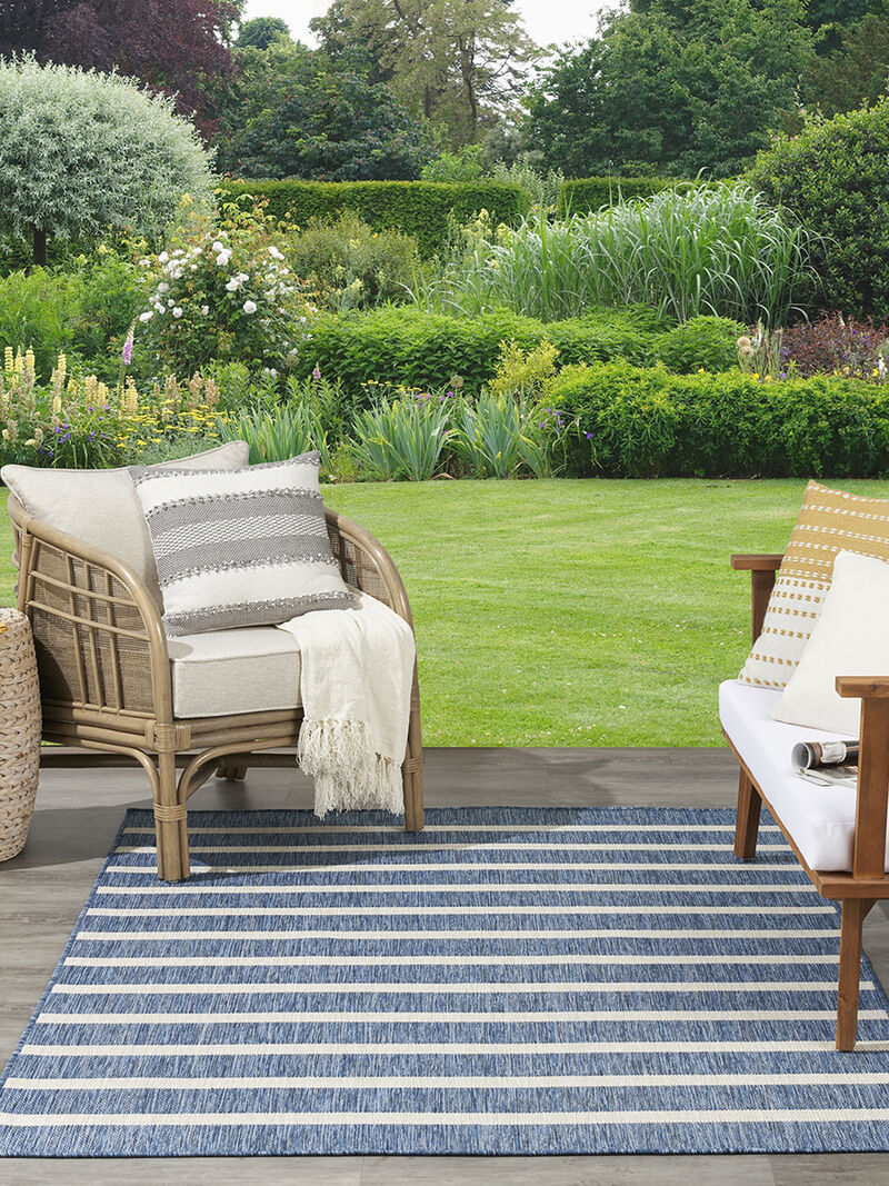 Positano POS03 Navy/Ivory 6' x 9' Rug