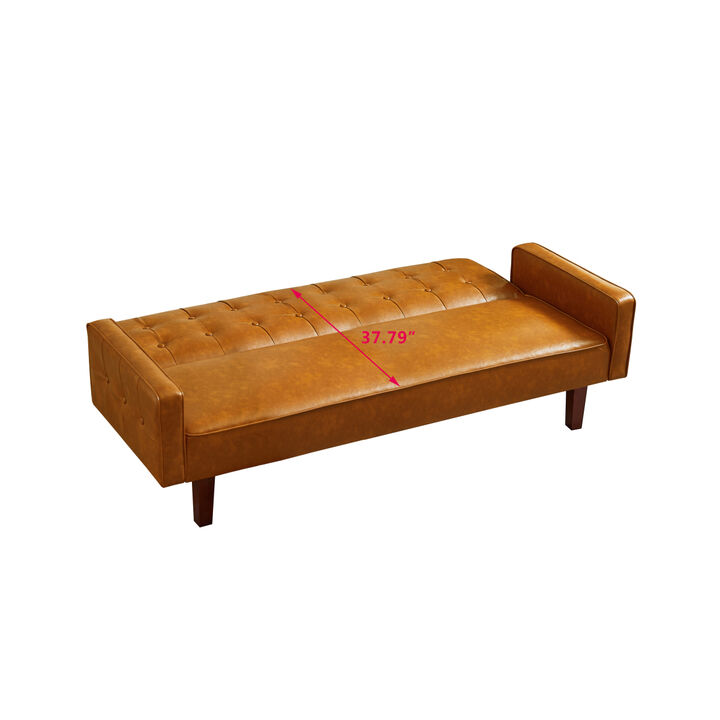 JH6003 Sofa Sofa Bed Brown PU