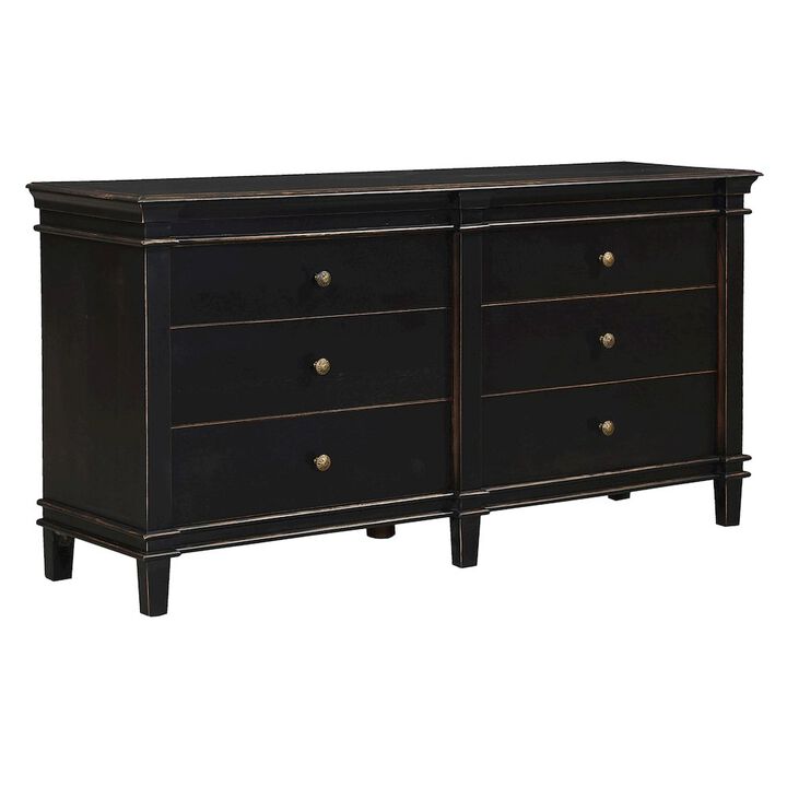 World Interiors Trento 70" Dresser in Distressed Black