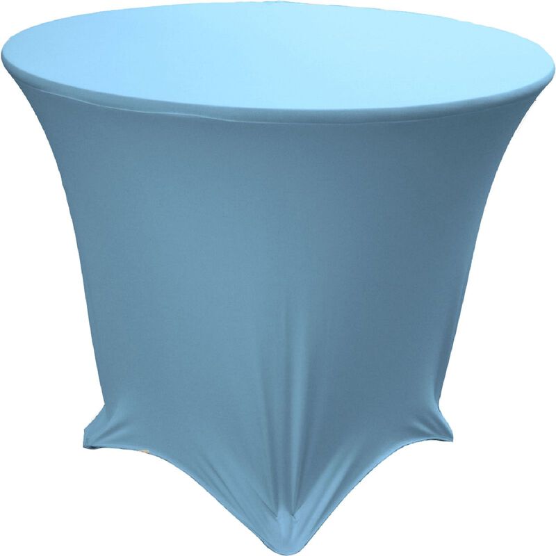 Fitted Round Spandex Tablecloth Cover for Wedding, Party and Catering Tables image number 0