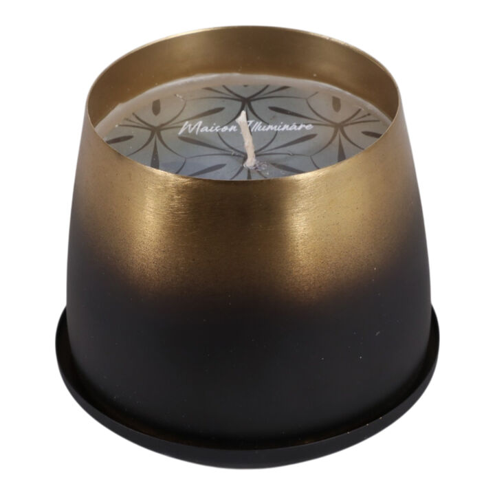 Vanilla Metal Ombre Candle