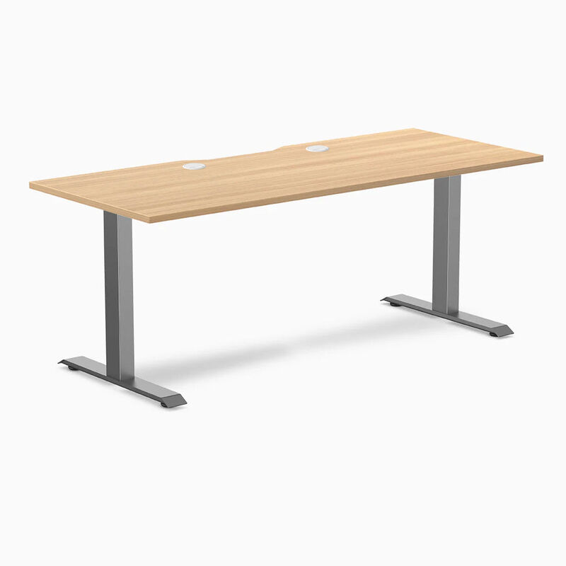Desky Zero Scalloped Laminate Office Desk image number 0