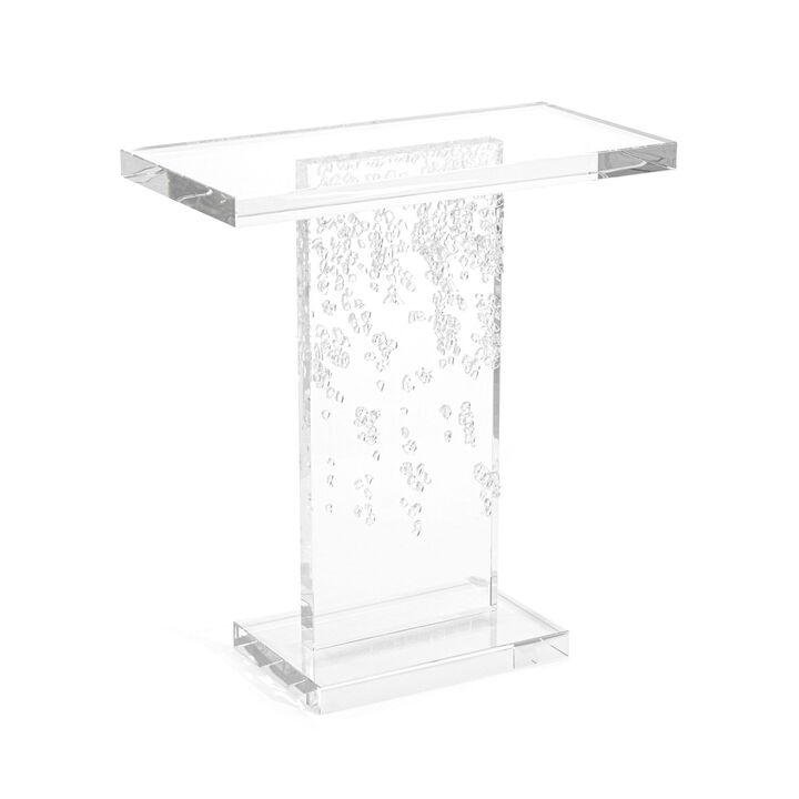 Crystal Glass Drops Accent Table