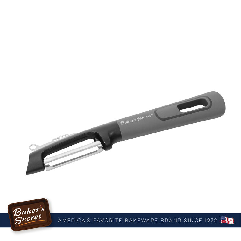 Baker's Secret Swivel Peeler, Vegetable Peeler, Kitchen Accessories Stainless Steel Easy-grip 10"