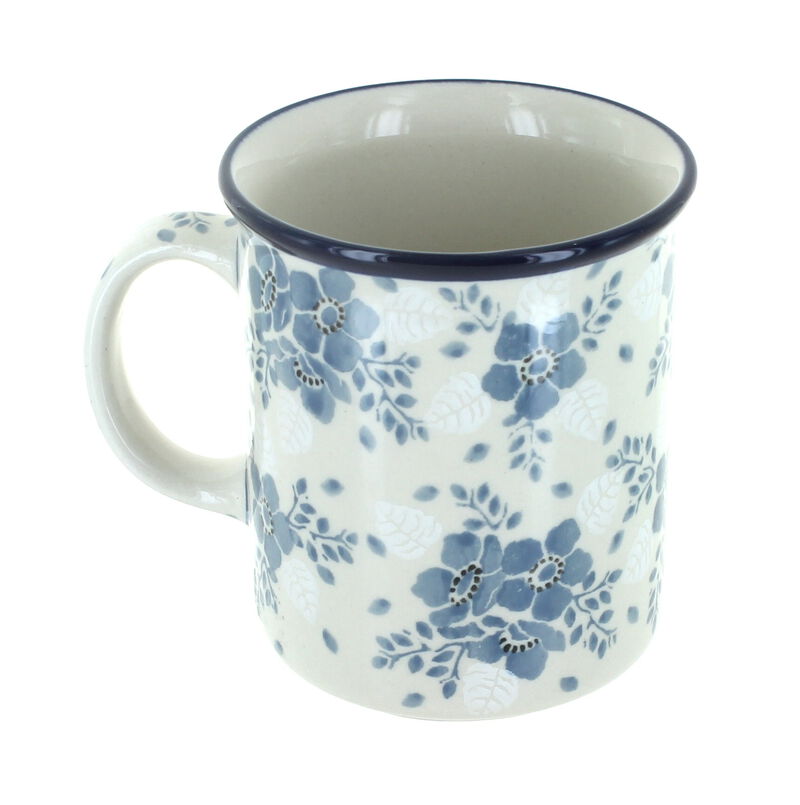 Blue Rose Polish Pottery Bluebird Small Coffee Mug