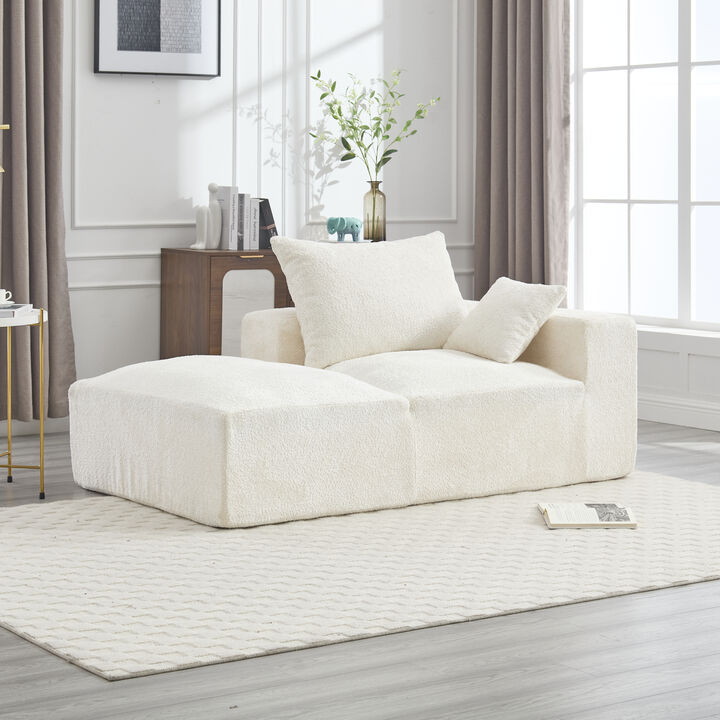 Merax Chenille 2-seat Lounging Sofa  Chair