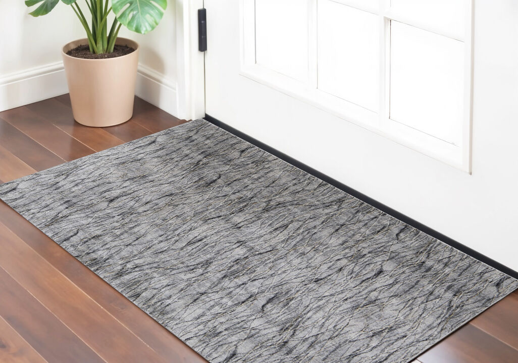 HomeRoots Abstract Power Loom Area Rug