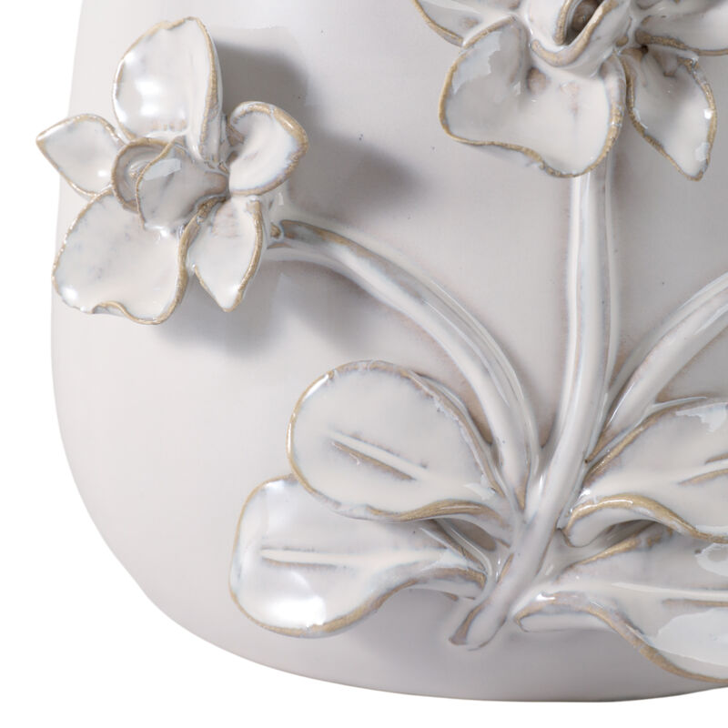 7" Flower Applique Planter image number 3