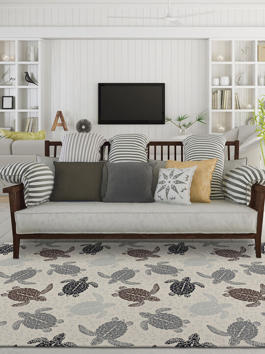 Seabreeze SZ13 Beige 3' x 5' Rug