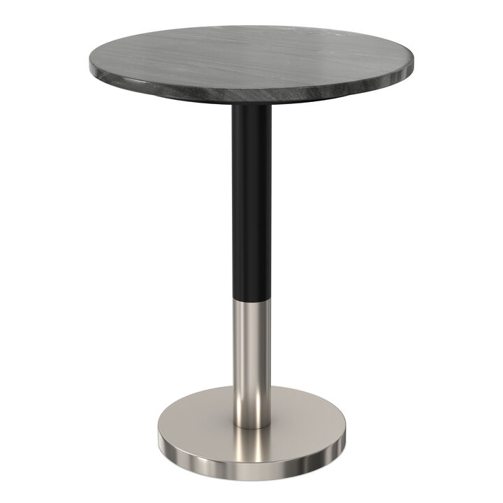 Simpli Home Evans Marble Side Table