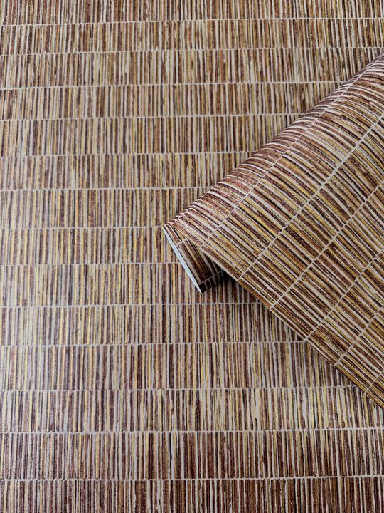 Zen Bamboo Screen Orange Wallpaper DWP0362-08