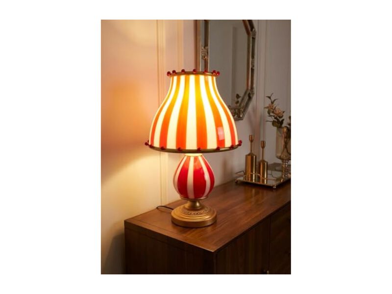 Dimmable Metal Glass Desk Lamp For Bedroom Bedside Desk White image number 3