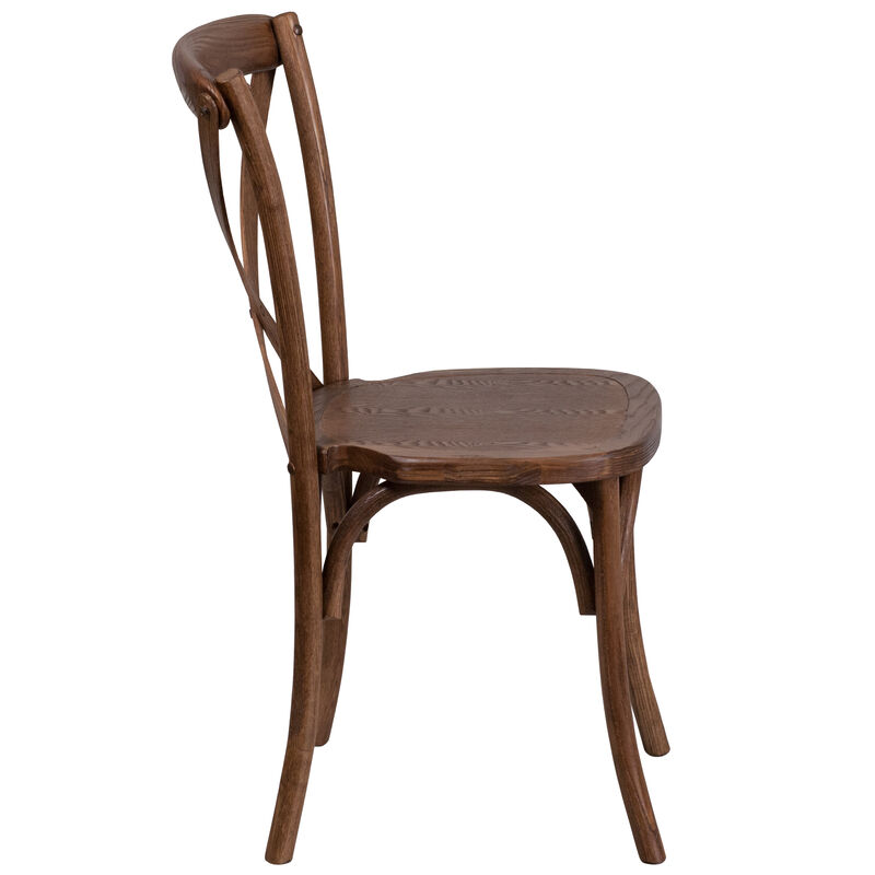 Wood Cross Back Chairs image number 8