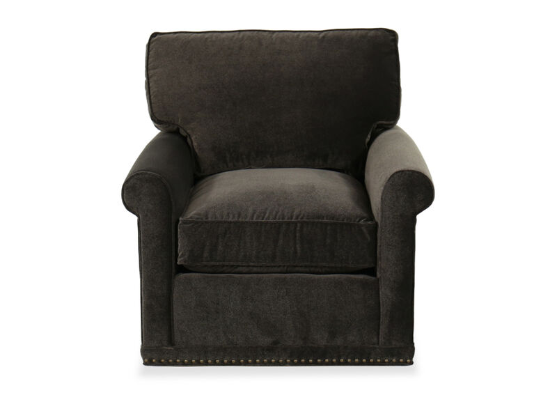 My Style Contemporary Roll Arm Swivel Chair