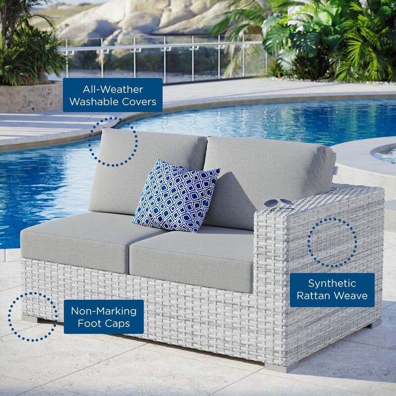 Modway - Convene Outdoor Patio Right-Arm Loveseat