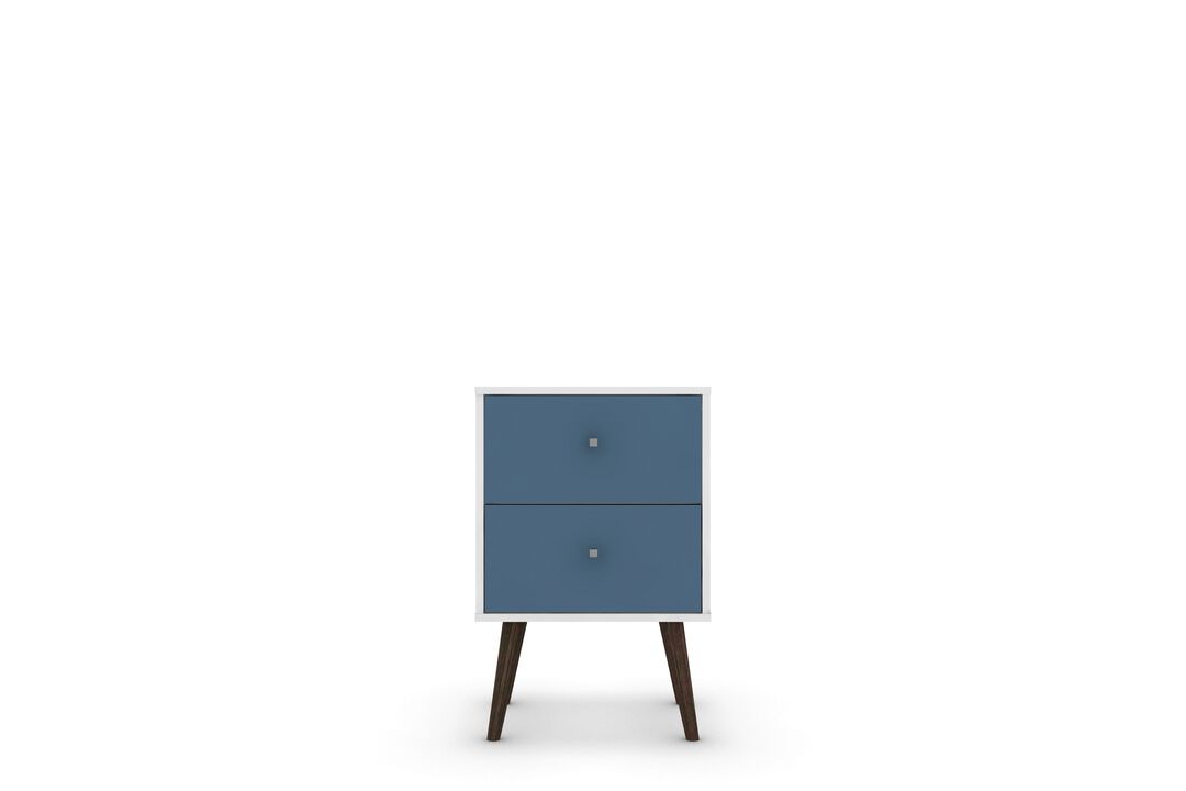 Liberty 2.0 Nightstand in White and Blue