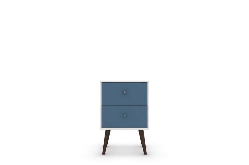 Liberty 2.0 Nightstand in White and Blue