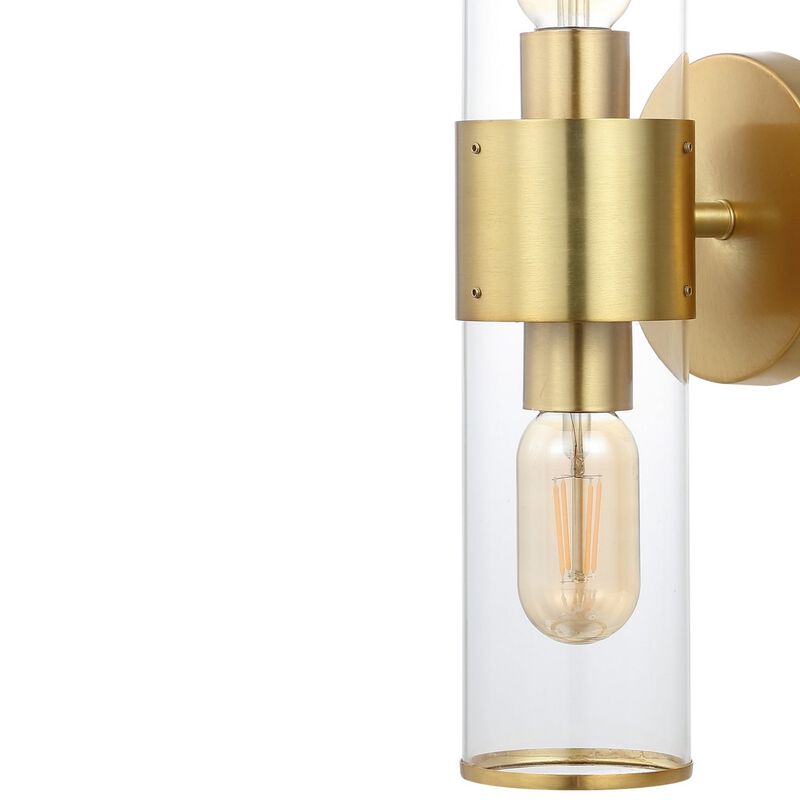 Quinn Mid Century Modern Iron/Acrylic LED Sconce