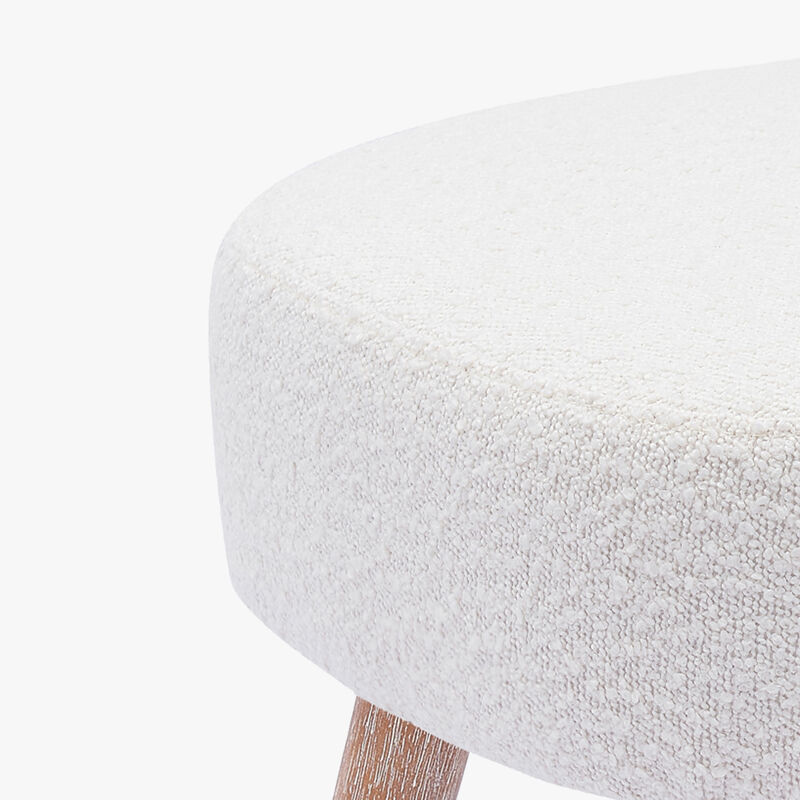 WestinTrends Genevieve 21" Wide Square Upholstered Cushion Ottoman Foot Stool