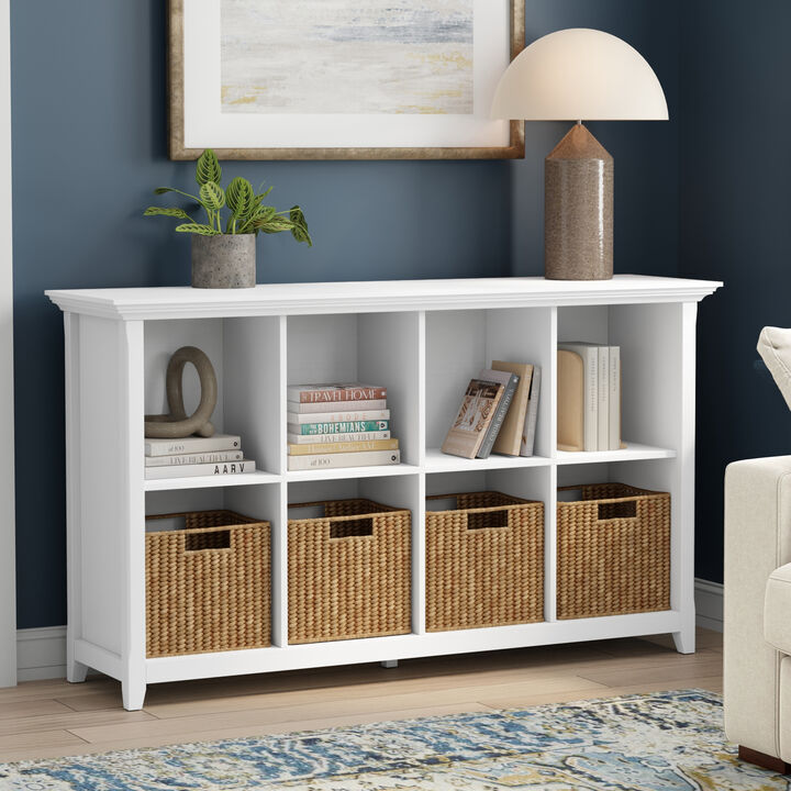 Simpli Home Amherst 8 Cube Storage Sofa Table