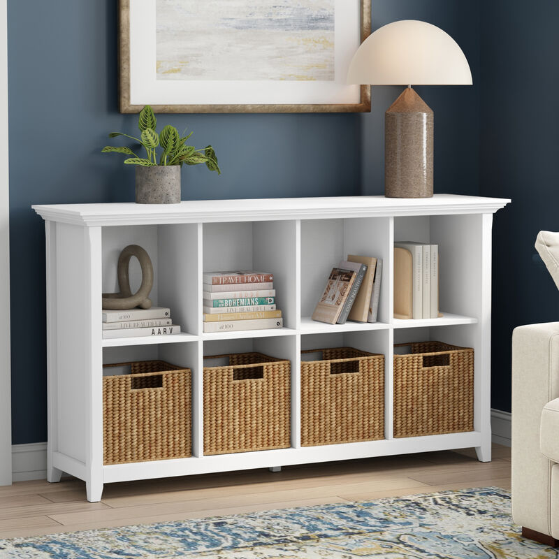 Simpli Home Amherst 8 Cube Storage Sofa Table image number 1