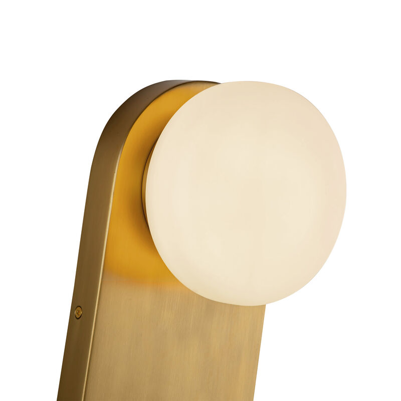 Ariel 12-in Socket Damp-Rated Wall/Vanity Light image number 4