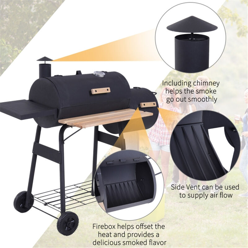 Portable Charcoal BBQ Grill Compact Outdoor Barbecue for Camping, Picnics image number 5
