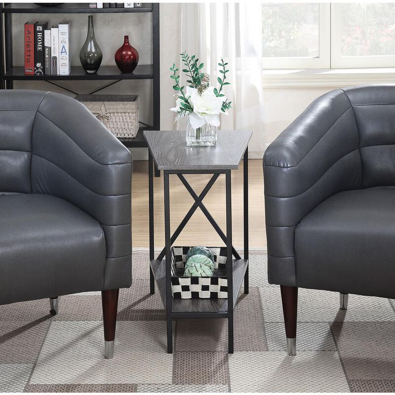 Convience Concept, Inc. Tucson Wedge End Table with Shelf