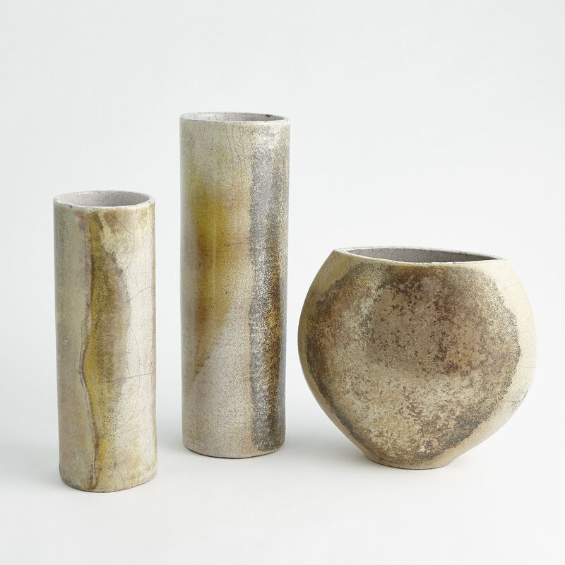 Golden Raku Vase-Small