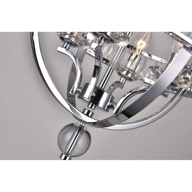 Arkansas 4 Light Chandelier With Chrome Finish