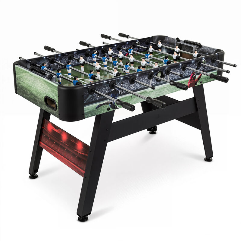 54 Inch Full Size Foosball Table for Game Room with 2 Balls and Handles image number 0