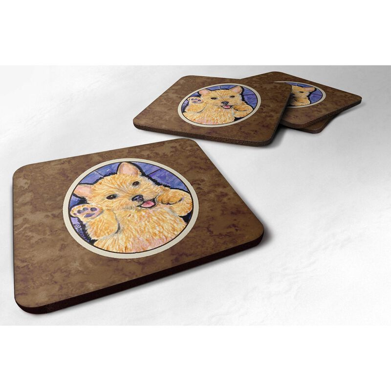Caroline's Treasures SS8911FC Norwich Terrier Foam Coasters (Set of 4), 3.5 H x 3.5 W, Multicolor image number 0