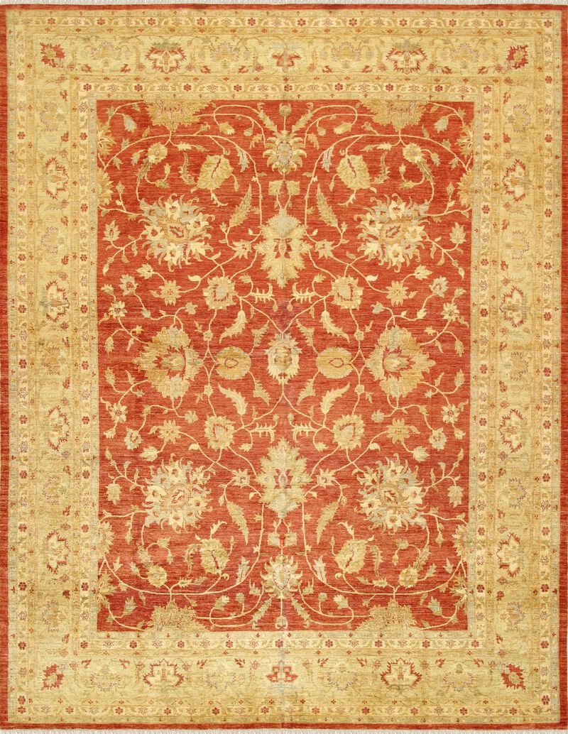 Pasargad Home Denver Hand-Knotted Rust Lamb's Wool Area Rug-11'11" X 15' 3" image number 0