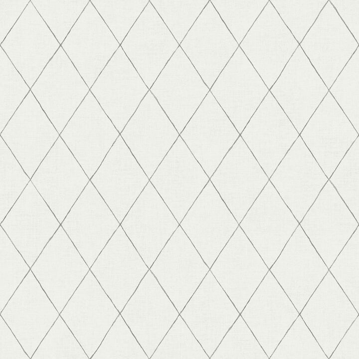 Rhombus Grey Geometric Wallpaper (Set of 2)