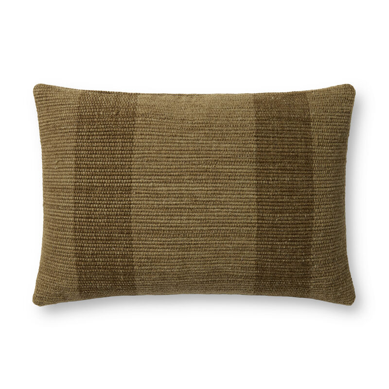 Mistwood PLF002 16'' x 26'' Brown Polyester Pillow by Leanne Ford x Loloi image number 0