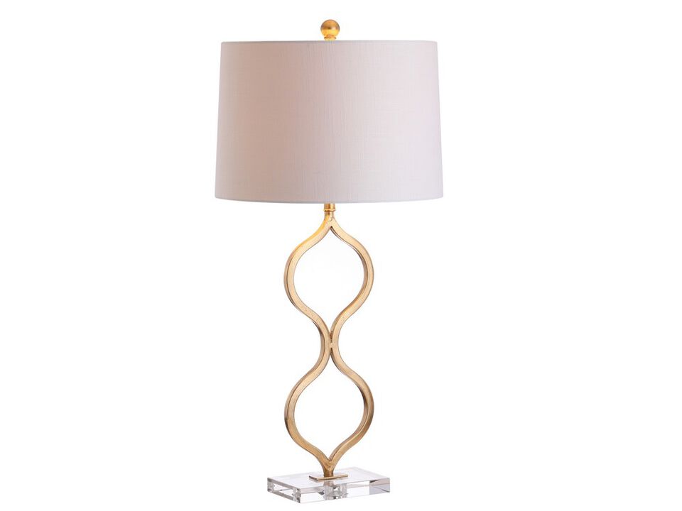 Levi Metal/Crystal LED Table Lamp