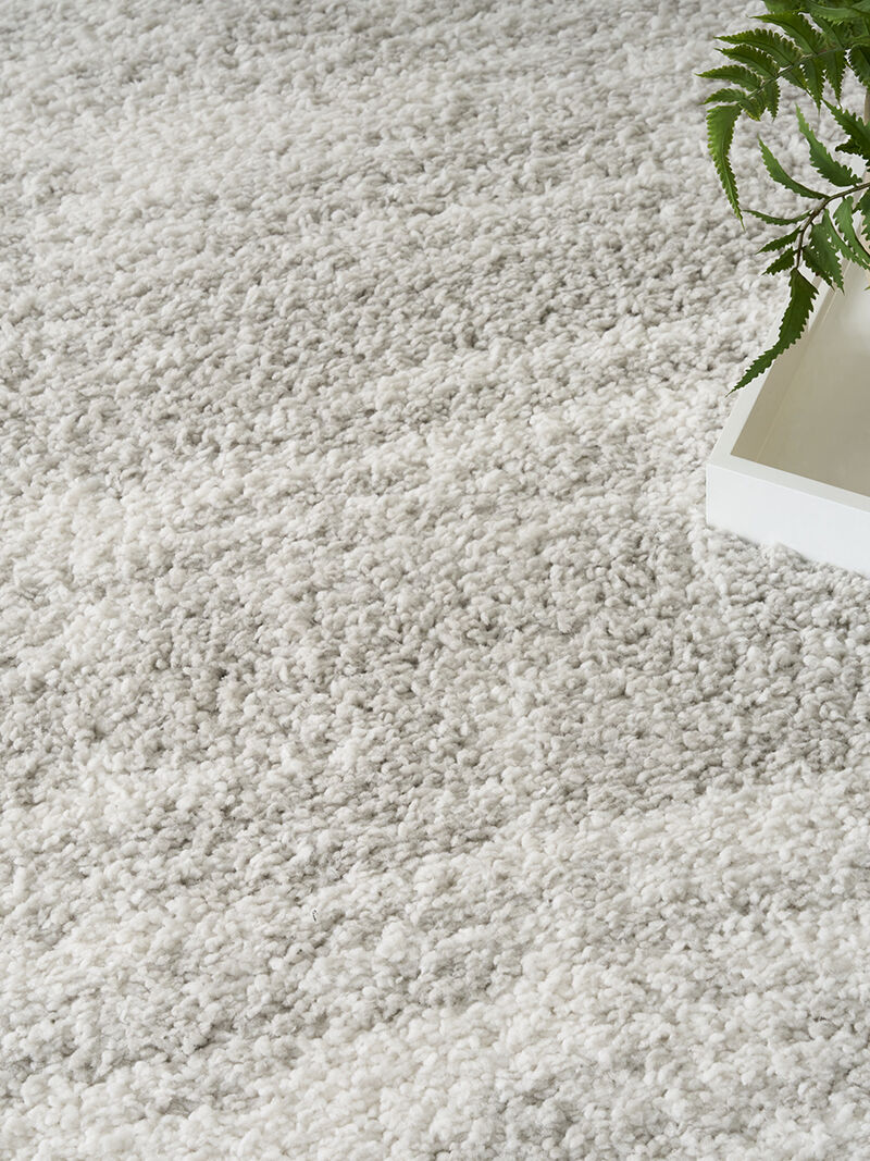 Modern Shag MMD04 Ivory/Gray 5'3" x 7' Rug