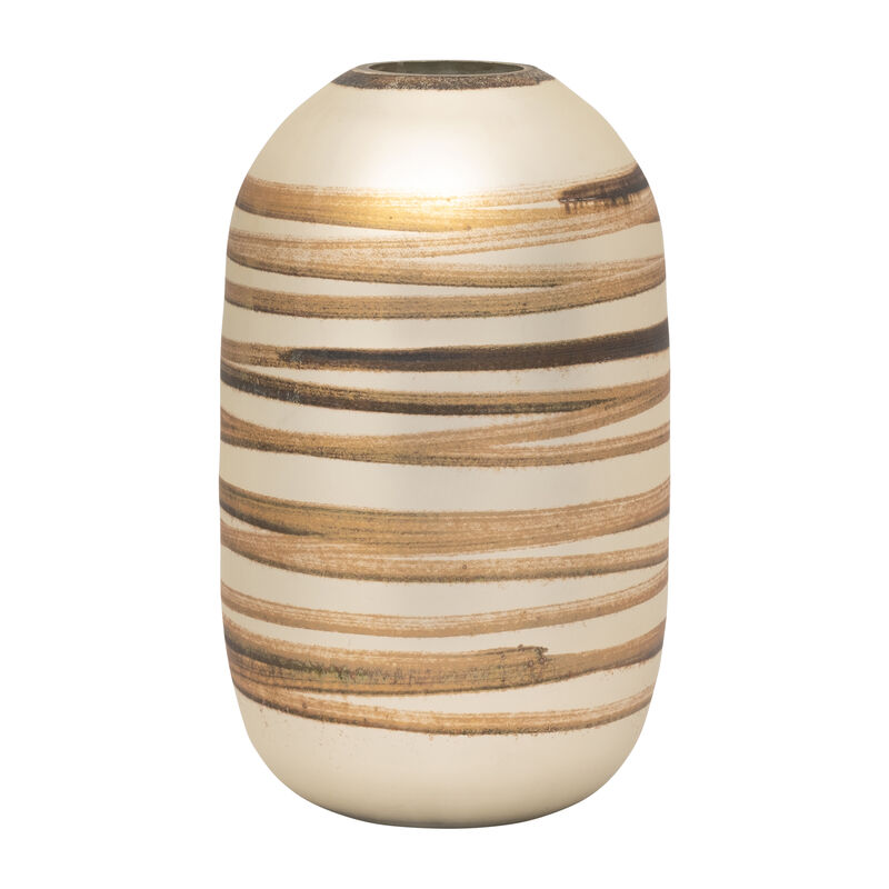 14" Antique Ring Vase, Gold image number 0