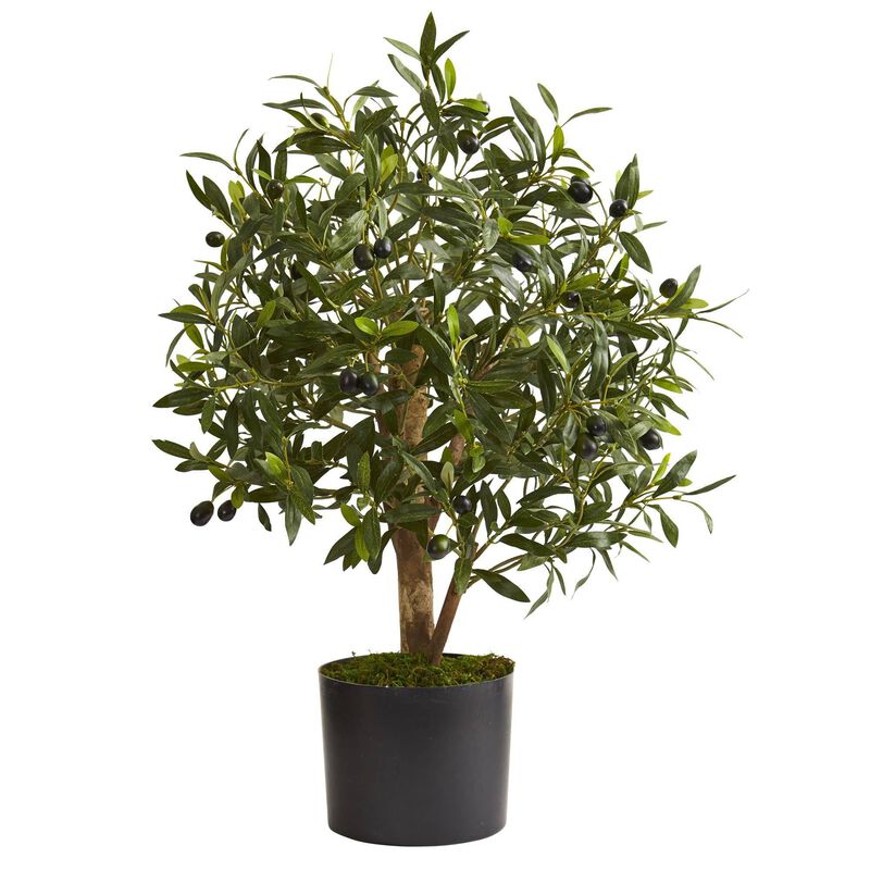 Nearly Natural 29-in Olive Artificial Tree image number 1