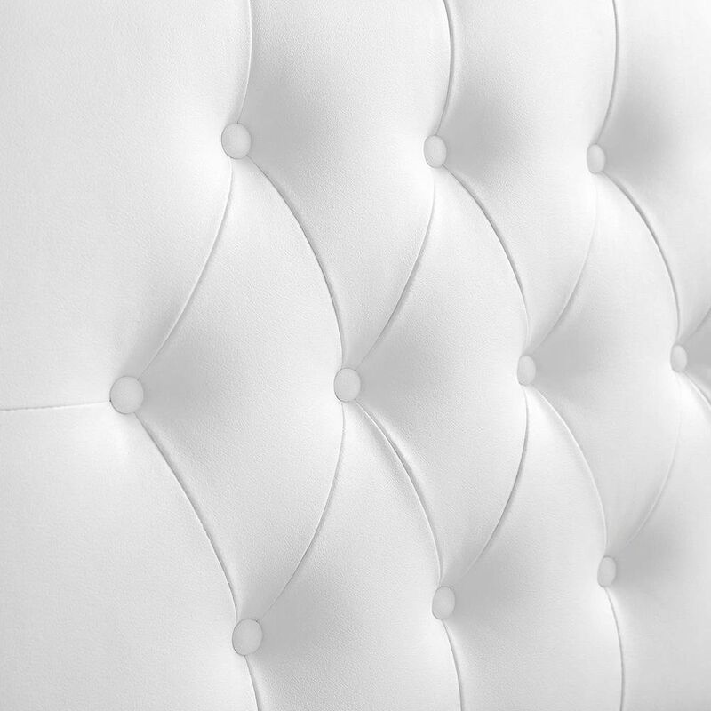 Upholstered Vinyl King Headboard with Durable Finish and Contemporary Design image number 5