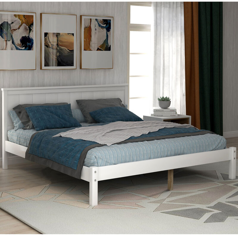 Merax Platform Bed Frame with Headboard