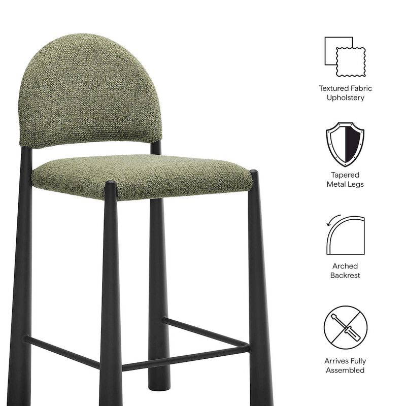 Hayley Upholstered Fabric Counter Stools Set of 2 image number 1