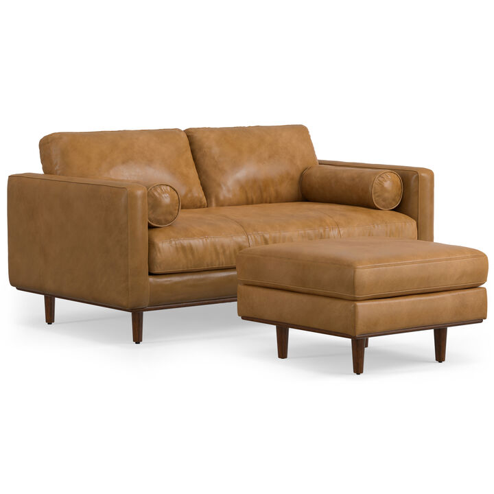 Simpli Home Morrison Sofa and Ottoman Set