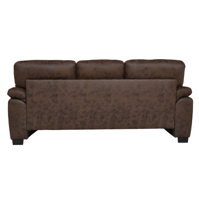Domord Modern 81" Foil Fabric Sofa image number 4