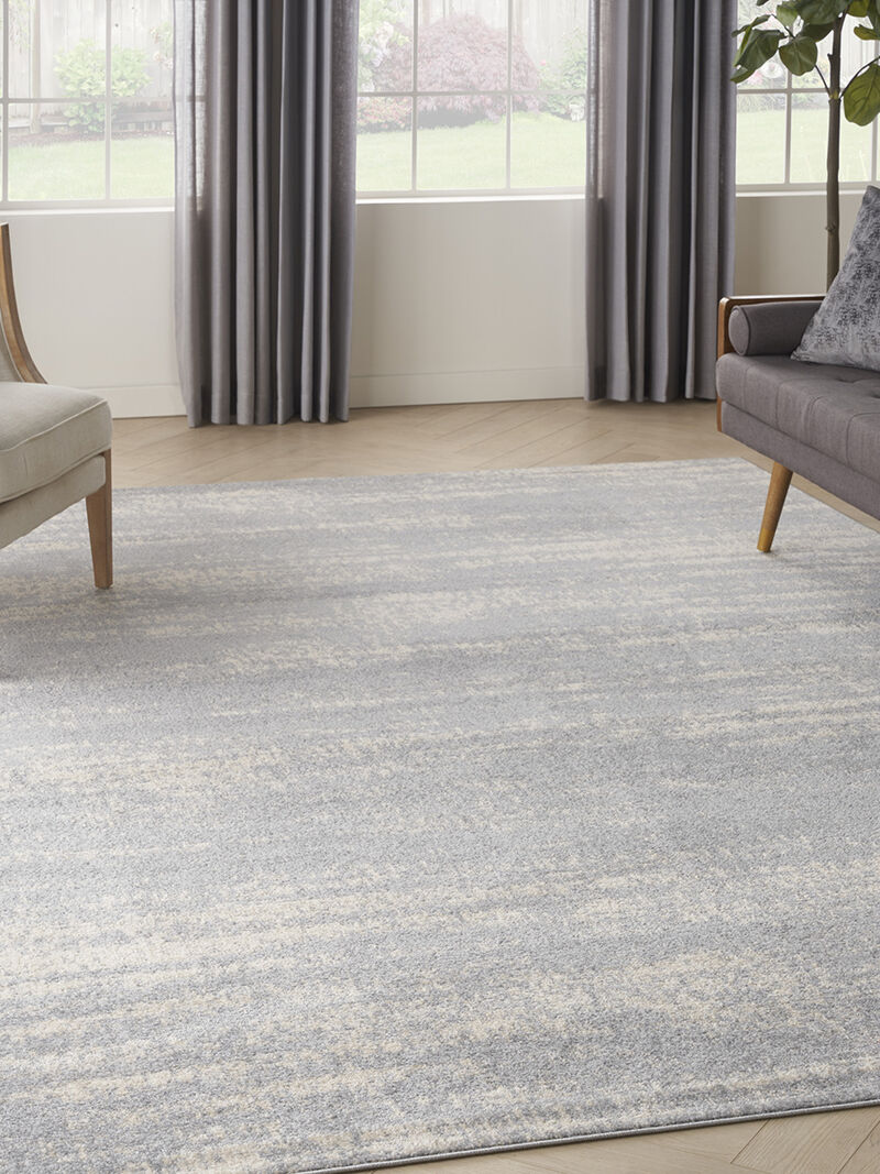 Nourison Essentials NRE03 Gray/Beige 10' x 14' Rug