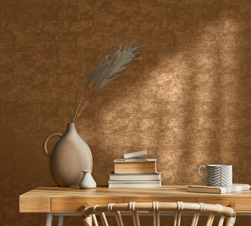 The New Textures Sand Texture Bronze Brown Wallpaper NT32511