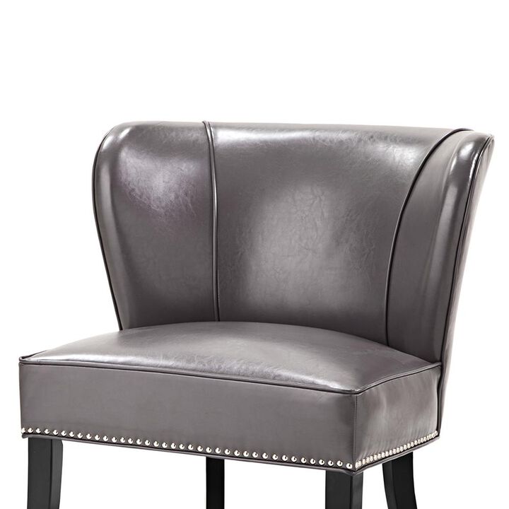 Belen Kox Contemporary Gray Armless Accent Chair, Belen Kox