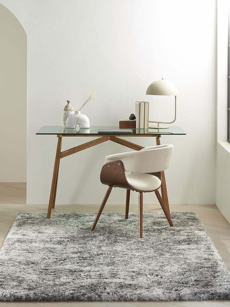 Dreamy Shag DRS04 Charcoal/Gray 5'3" x 7'3" Rug