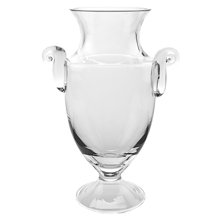 Crystal Trophy Vase for Awards, Centerpieces, or Display