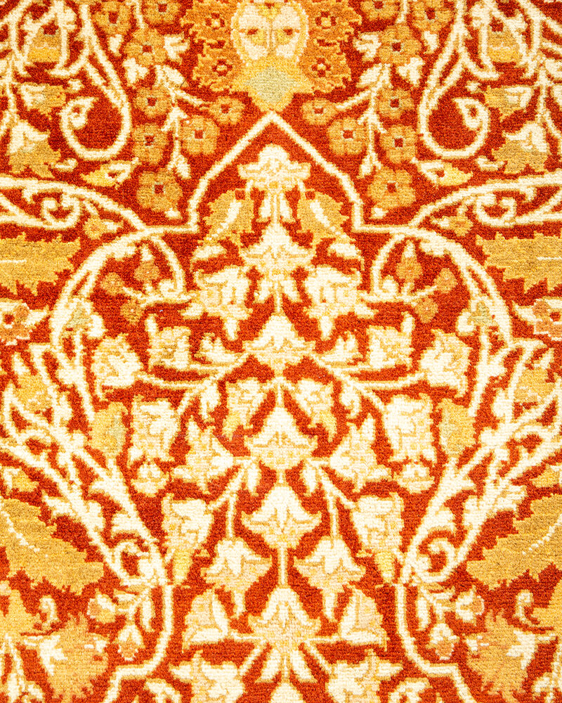 Mogul, One-of-a-Kind Hand-Knotted Area Rug  - Orange, 6' 1" x 9' 4"
